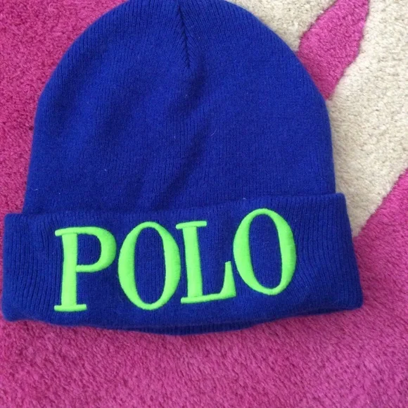 Polo by Ralph Lauren Royal Blue Ski Cap. O/S Ski Polo Bear Chino Cap main image 4